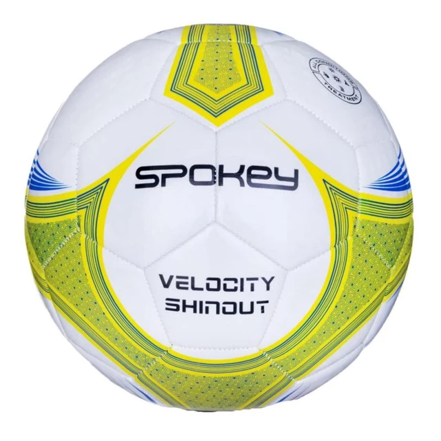 Футболна топка SPOKEY Velocity Shinout, Бял / Жълт