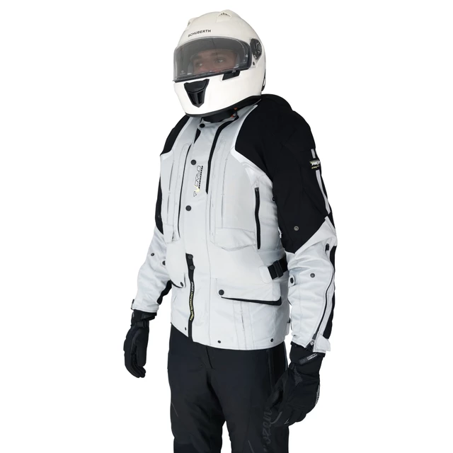 Helite Touring New Airbag-Jacke aus Textilmaterial grau