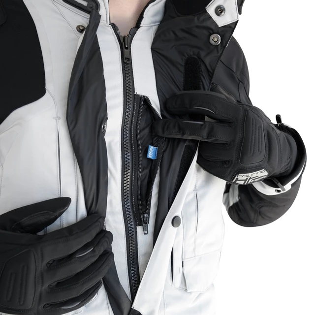 Helite Touring New Airbag-Jacke aus Textilmaterial grau