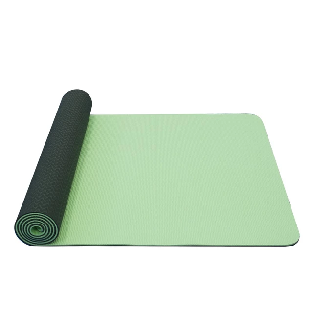 Dvojvrstvová podložka Yate Yoga Mat TPE New 173x61x0,6 cm - zelená - zelená
