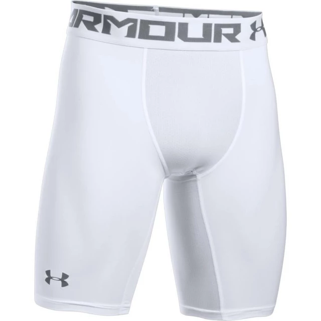 Pánske kompresné boxerky Under Armour HG Armour 2.0 Long Short - L - White