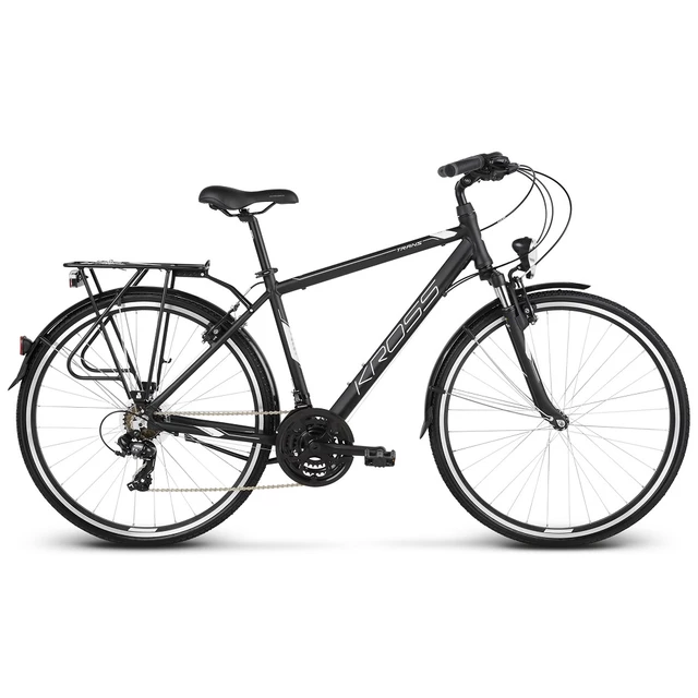 Men’s Trekking Bike Kross Trans 1.0 28” – 2020 - Black-White