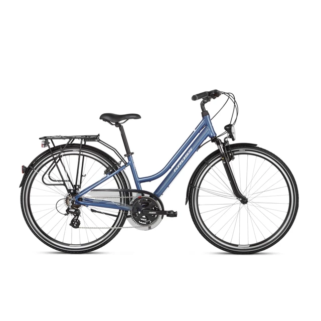 Dámsky trekingový bicykel Kross Trans 2.0 28" SR - model 2021 - čierna/šedá