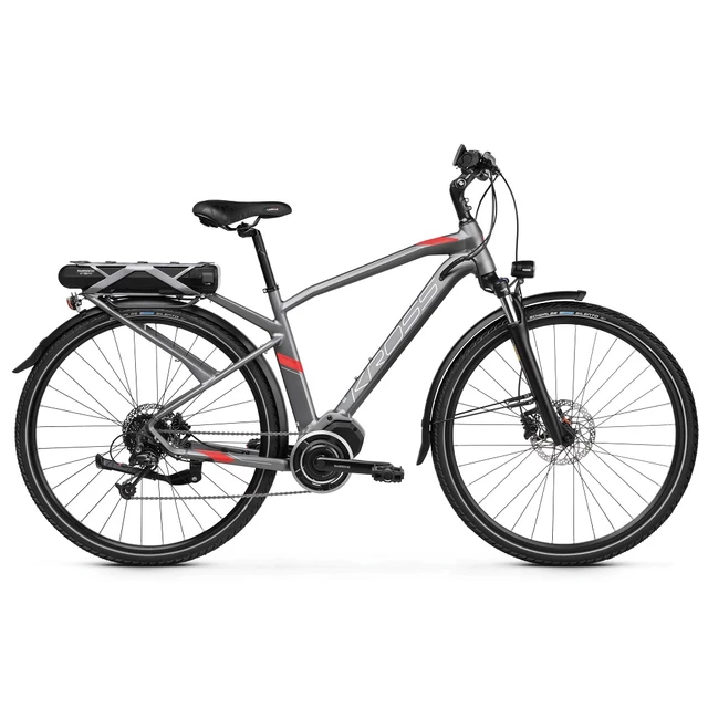 Trekking E-Bike Kross Trans Hybrid 3.0 28” – 2019 - Graphite/Red Matte - Graphite/Red Matte