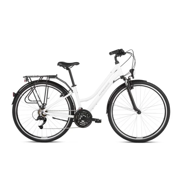 Dámsky trekingový bicykel Kross Trans 1.0 28" SR - model 2022 - čierna/šedá (nová)