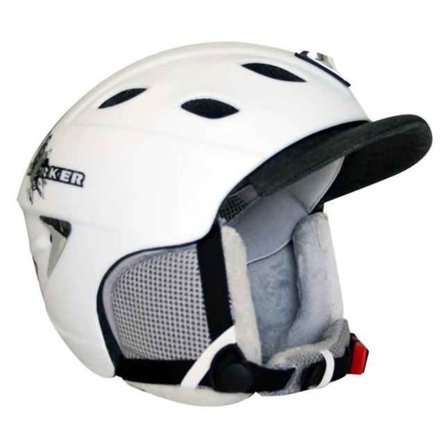 Kask narciarski WORKER Trentino - Biała z  logo