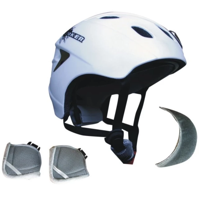 Kask narciarski WORKER Trentino - Biała z  logo