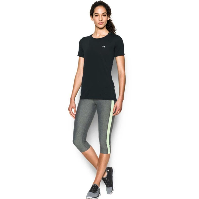 Dámske tričko Under Armour HG Armour SS - Charcoal Light Heather