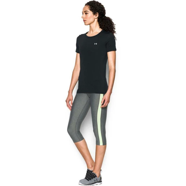 Dámske tričko Under Armour HG Armour SS - Charcoal Light Heather