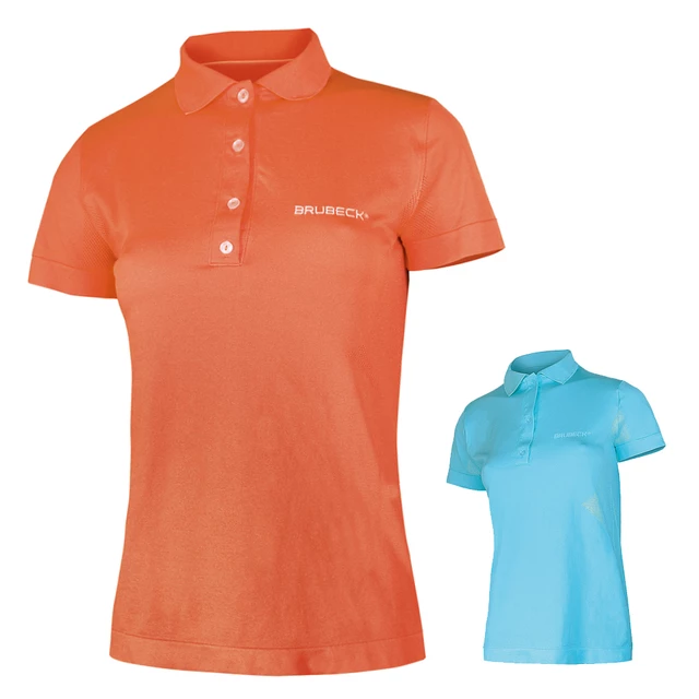 Damen-Funktions-Poloshirt Brubeck PRESTIGE - orange