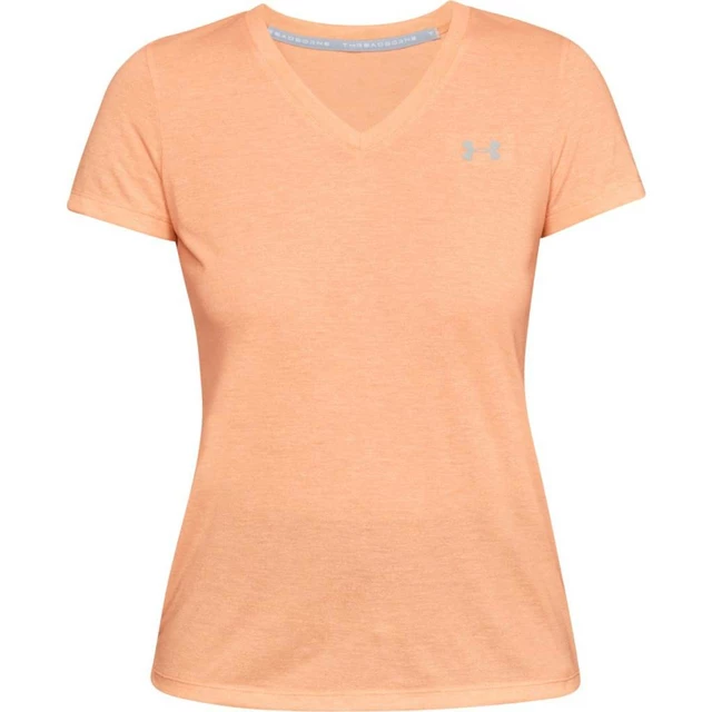 Dámske tričko Under Armour Threadborne Train SSV Twist - M - Peach Horizon /  / Ghost Gray