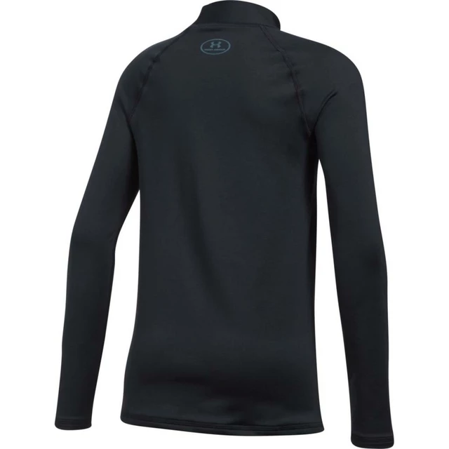 Dívčí triko Under Armour ColdGear Mock - Black Black/Apollo Gray
