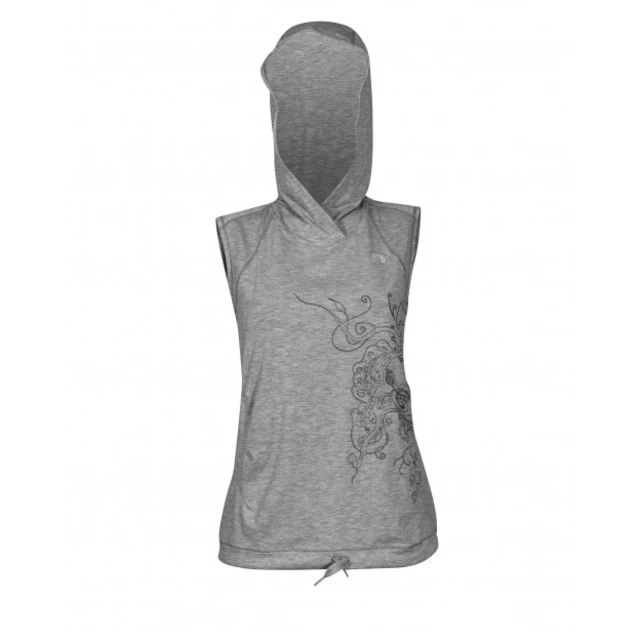 Ladies vest Newline Imotion Heather Hoodie - Heather Grey