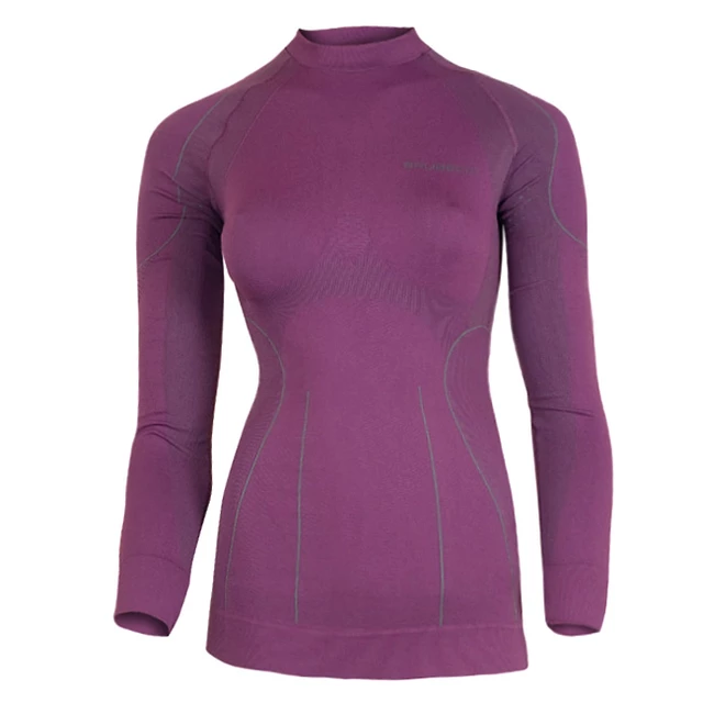 Women's functional T-shirt Brubeck THERMO short-sleeve - Purple - Purple