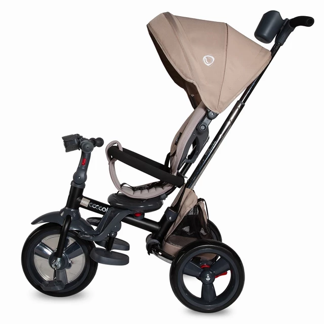 Three-Wheel Stroller w/ Tow Bar Coccolle Velo - Purple