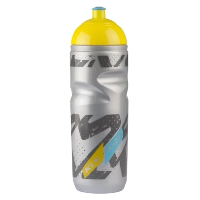 Cyklistická termo fľaša Kellys Tundra - bielo-zelená - strieborno-žltá