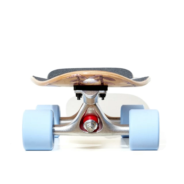 Mini Longboard Fish Old School Cruiser Turtle 28” - Silver-Blue