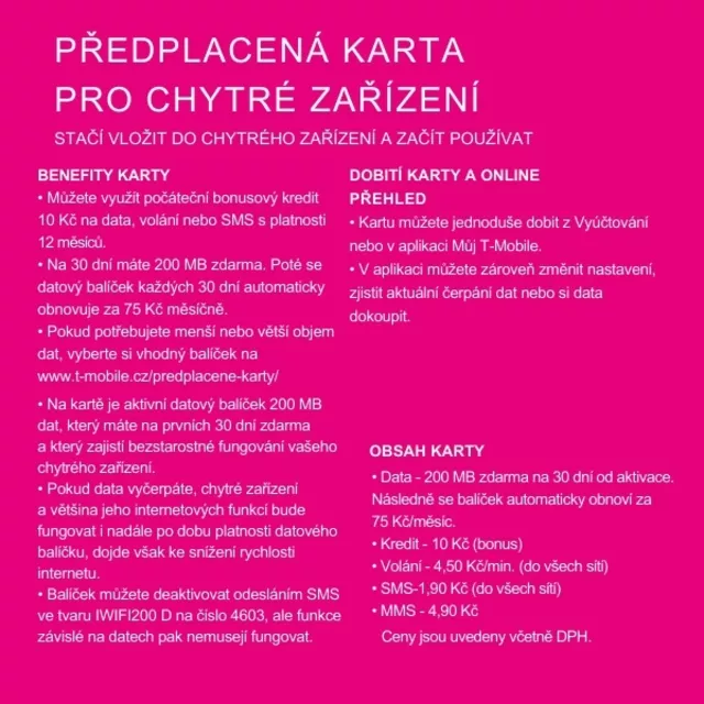 T-Mobile Twist Chytré zařízení 200 MB