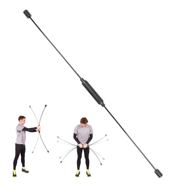 Kmitací tyč inSPORTline Flexi Bar Strong - černá