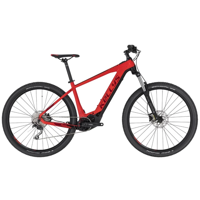 Elektromos hegyikerékpár KELLYS TYGON 20 29" - modell 2020 - piros