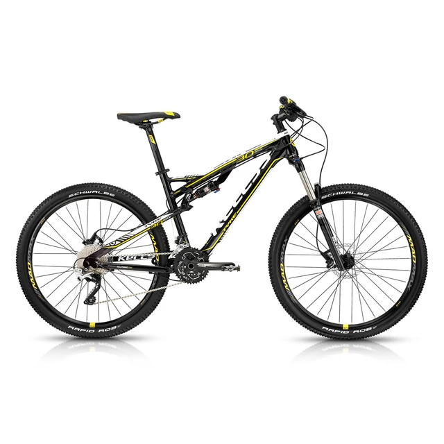 Celoodpružený bicykel KELLYS Tyke 30 27,5" - model 2015 - čierno-žltá