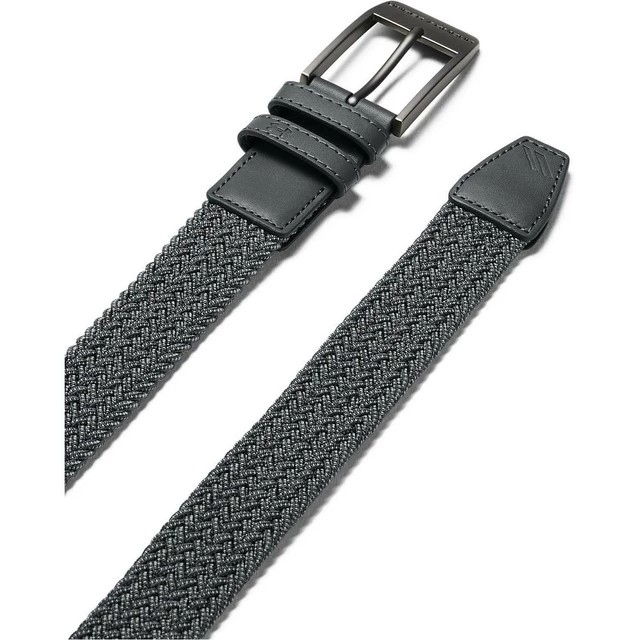Pánský opasek Under Armour Men's Braided 2.0 Belt - Black/Black
