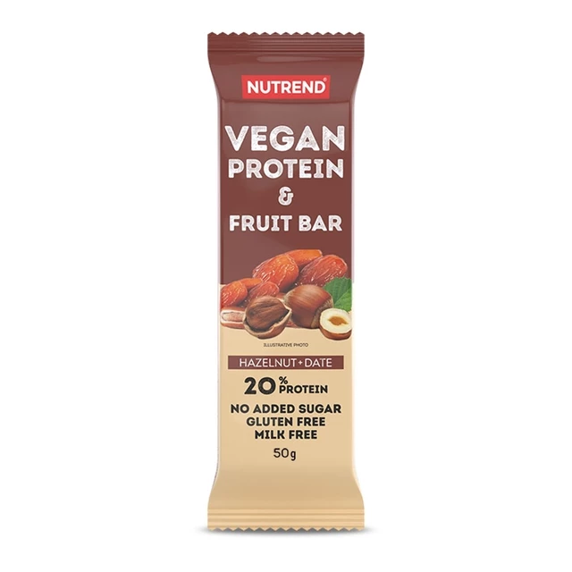 Protein szelet Nutrend Vegan Protein Fruit Bar 50g