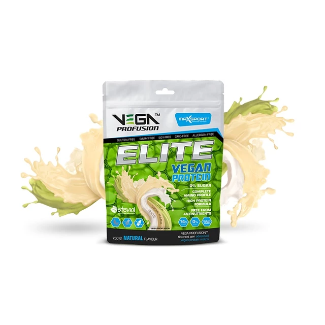 MAX SPORT Vega ProFusion Elite 750g Veganes Proteinpulver - natural