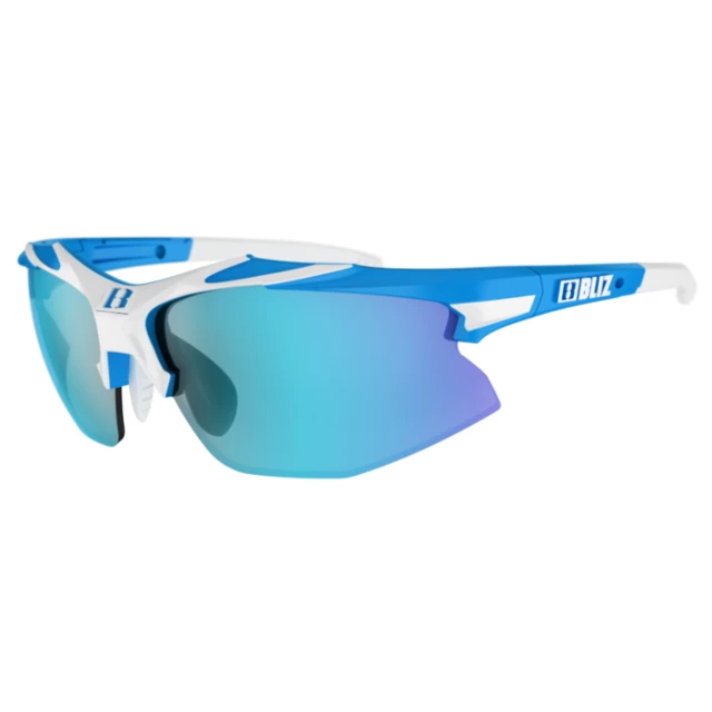 Bliz Velo XT Small Fahrradbrille - Weiss-Blau - Weiss-Blau