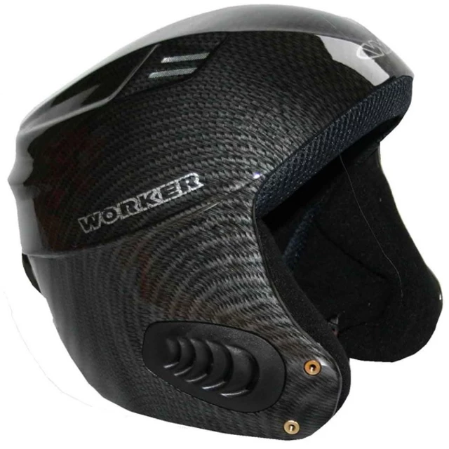 Vento Gloss Graphics Ski Helmet  WORKER - Black Graphics - Carbon