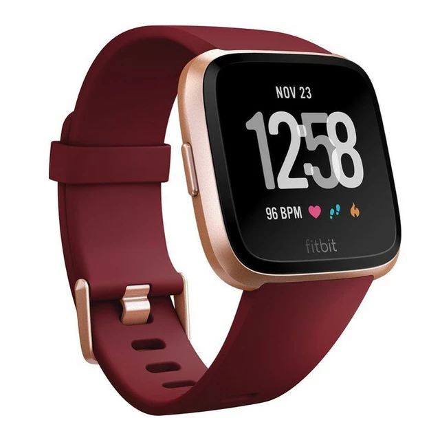 Chytré hodinky Fitbit Versa Merlot Band/Rose Gold Case