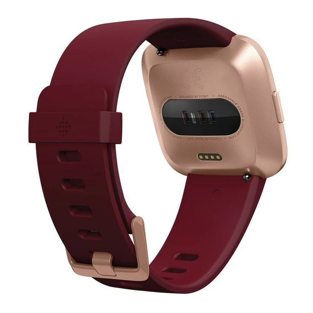 Chytré hodinky Fitbit Versa Merlot Band/Rose Gold Case