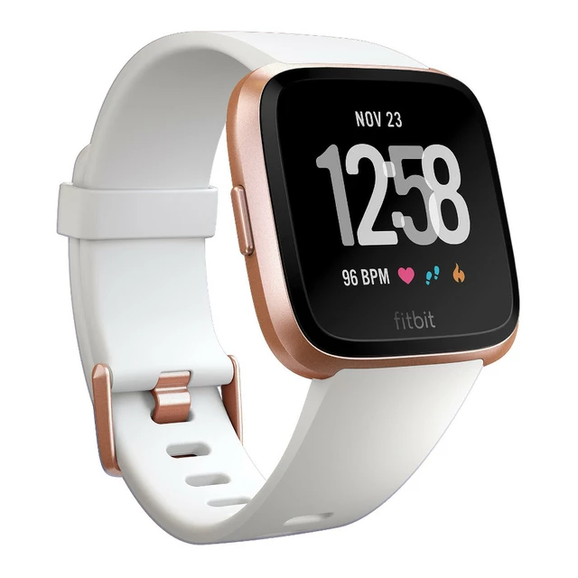 Chytré hodinky Fitbit Versa White Band/Rose Gold Case