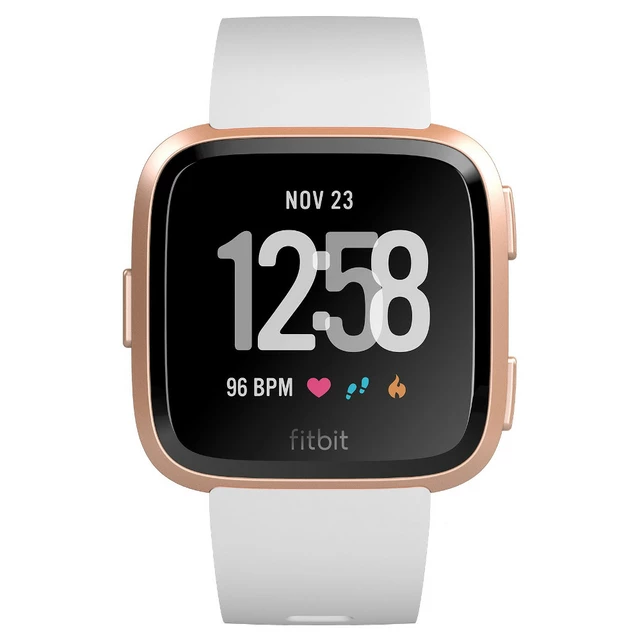 Smart Watch FITBIT Versa White Band/Rose Gold Case