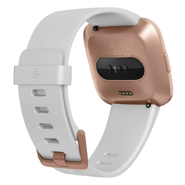 Inteligentné hodinky Fitbit Versa White Band/Rose Gold Case