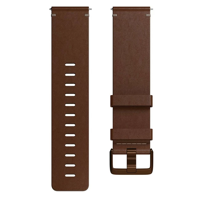 Replacement Smart Watch Band Fitbit Versa Leather Cognac