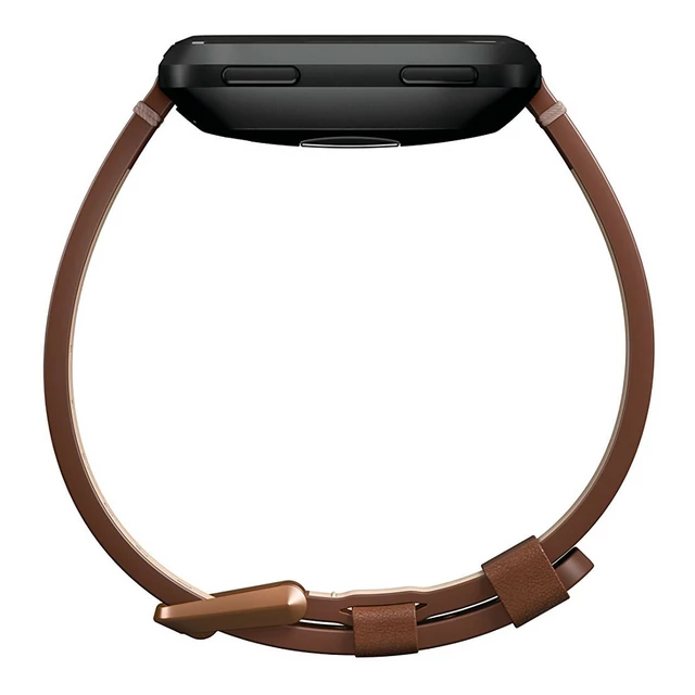 Náhradní řemínek Fitbit Versa Leather Cognac