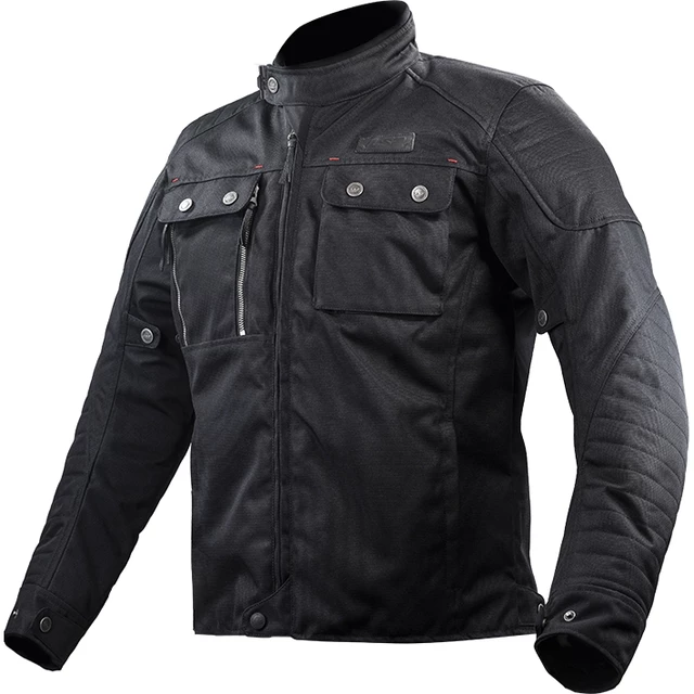 Herren-Motorradjacke LS2 Vesta Man Black - schwarz