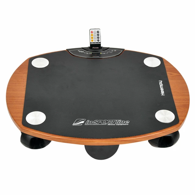 Vibration plate inSPORTline Heempy - Black - Wooden Imitation