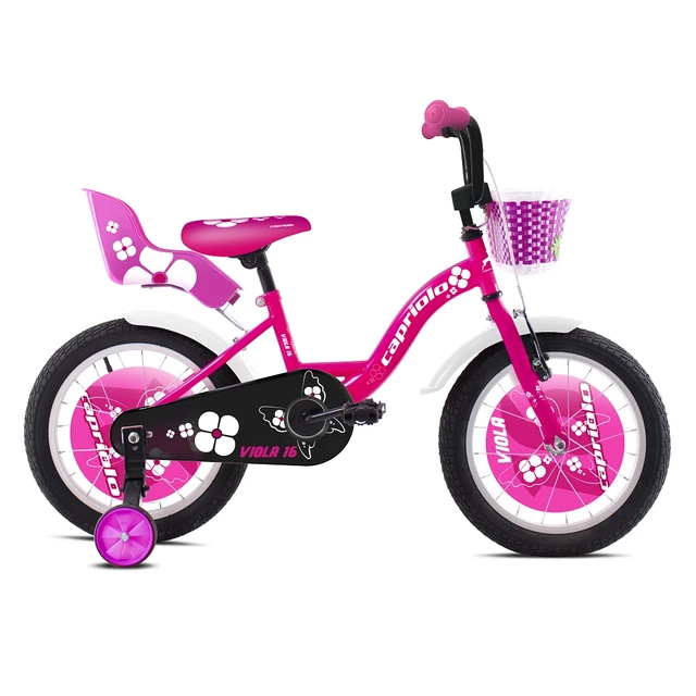 Rower dziecięcy Capriolo Viola 16" - model 2020 - Różowy - Różowy