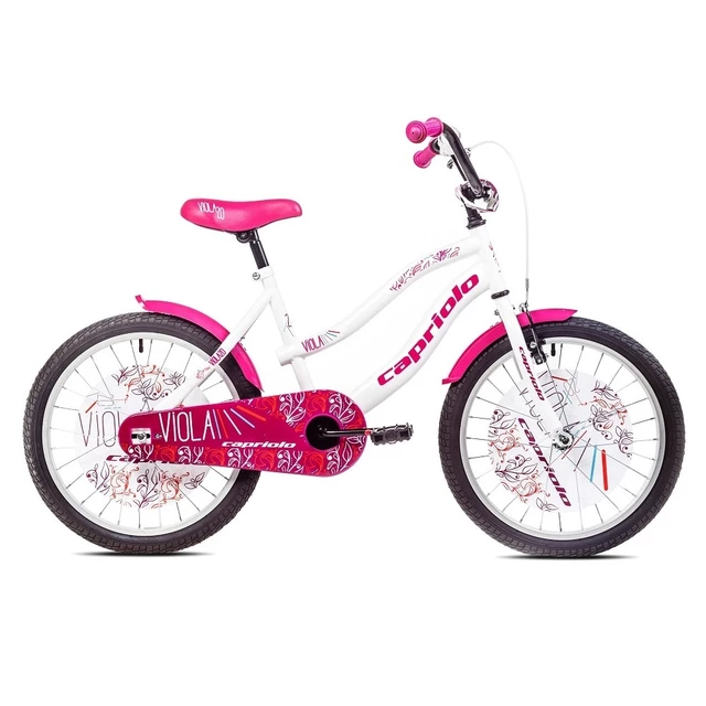 Rower dziecięcy Capriolo Viola 20" - model 2017 - Różowy - Biały