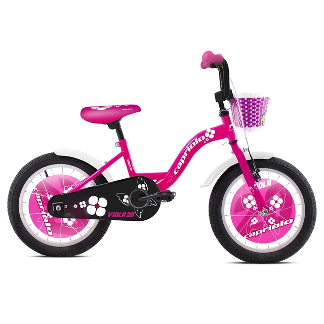 Rower dziecięcy Capriolo Viola 20" - model 2020 - Fioletowy - Różowy