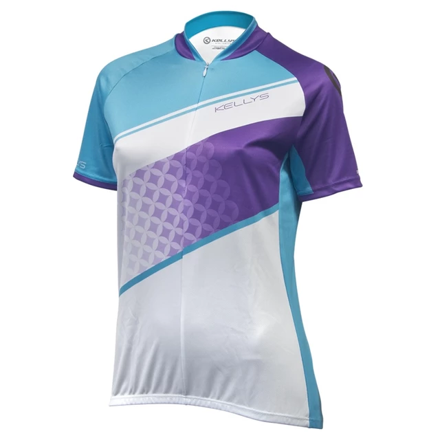 Dámsky cyklistický dres Kellys Jody 016 - krátky rukáv - violet-azure