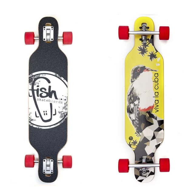 Longboard Fish Viva La Cuba 35" - Silver-Red