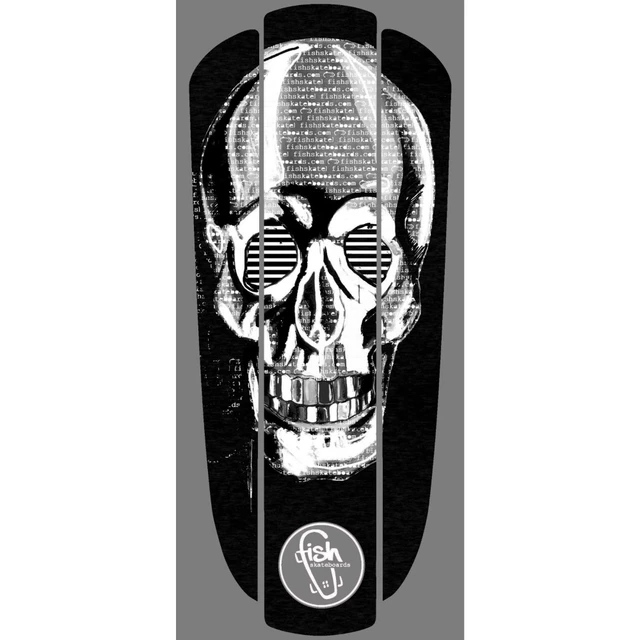 Matrica műanyag gördeszkára Fish Classic 22" - Kaktusz - White Skull