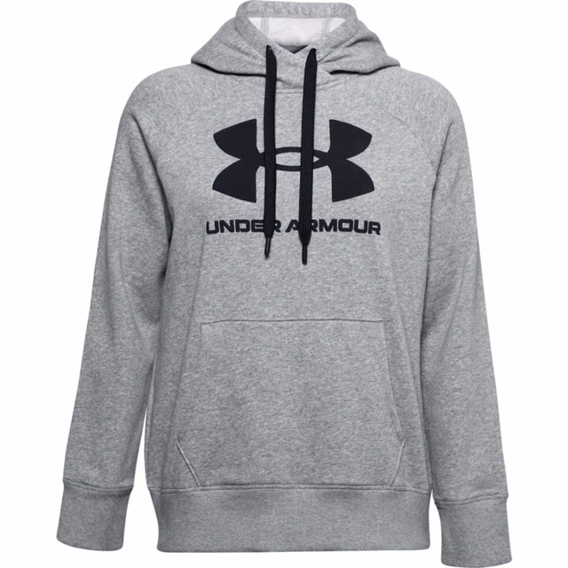 Women’s Hoodie Under Armour Rival Fleece Logo - League Red - Grey