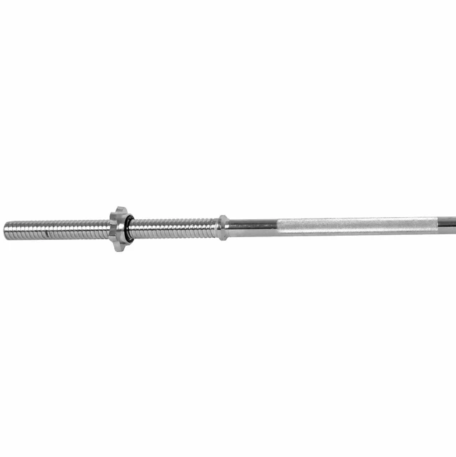 Vzpieračská tyč inSPORTline - rovná 160cm/25mm so závitom a objímkami