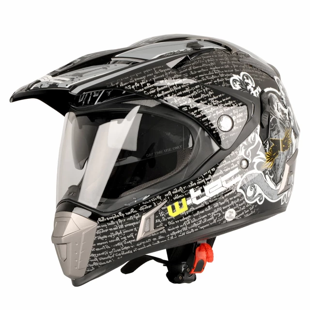Motocross Helmet W-TEC NK-311 - XS (53-54) - Duo Sport Black Grey