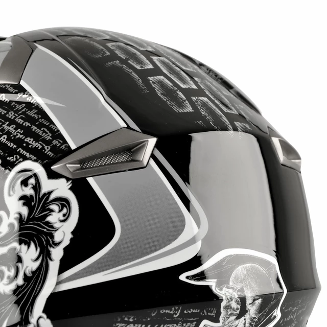 Motocross Helmet W-TEC NK-311 - Cube Black Grey