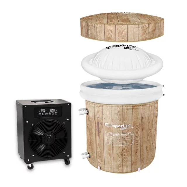 Přenosná otužovací káď inSPORTline FrostZen Pro II WDL - 375 l s termoregulačním systémem